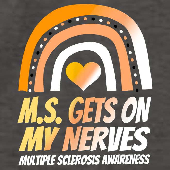 MS Awareness Shirts Multiple Sclerosis Wear Orange Vector Backpack