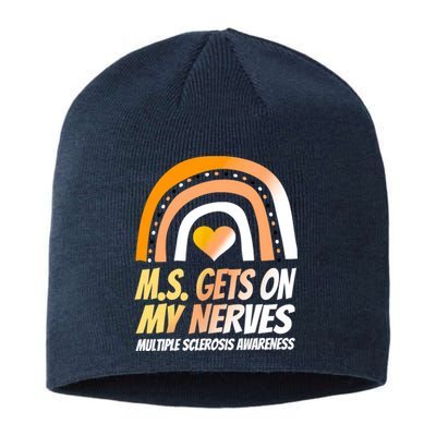 MS Awareness Shirts Multiple Sclerosis Wear Orange Sustainable Beanie