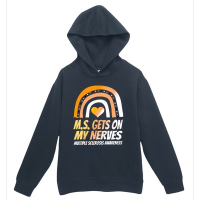 MS Awareness Shirts Multiple Sclerosis Wear Orange Urban Pullover Hoodie