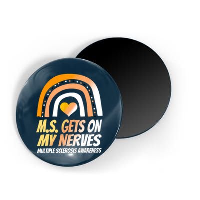 MS Awareness Shirts Multiple Sclerosis Wear Orange Magnet