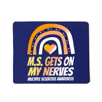 MS Awareness Shirts Multiple Sclerosis Wear Orange Mousepad