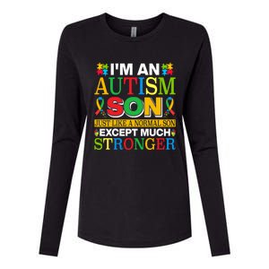 Motivational Autism Son Fathers Day Mothers Day Autism Awareness Womens Cotton Relaxed Long Sleeve T-Shirt