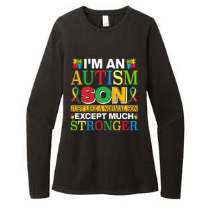 Motivational Autism Son Fathers Day Mothers Day Autism Awareness Womens CVC Long Sleeve Shirt