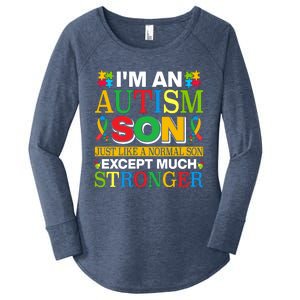 Motivational Autism Son Fathers Day Mothers Day Autism Awareness Women's Perfect Tri Tunic Long Sleeve Shirt