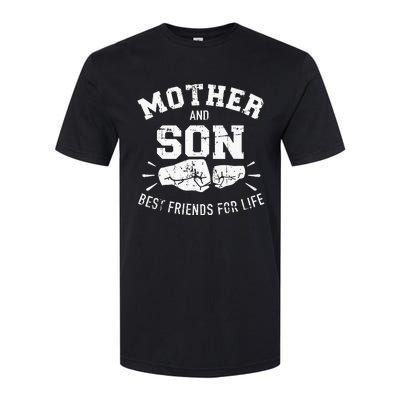 Mother And Son Best Friends For Life Mom Softstyle® CVC T-Shirt