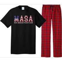 Make America Straight Again MASA Political Funny Sarcastic Pajama Set