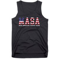 Make America Straight Again MASA Political Funny Sarcastic Tank Top