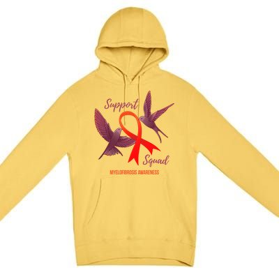 Myelofibrosis Awareness Support Squad Gift Premium Pullover Hoodie