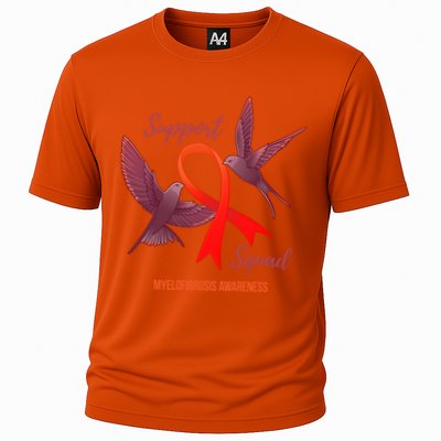 Myelofibrosis Awareness Support Squad Gift Cooling Performance Crew T-Shirt