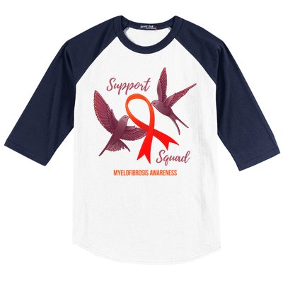 Myelofibrosis Awareness Support Squad Gift Baseball Sleeve Shirt