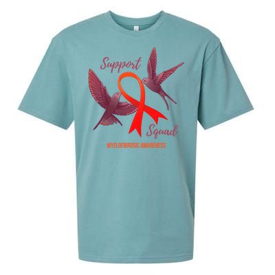 Myelofibrosis Awareness Support Squad Gift Sueded Cloud Jersey T-Shirt