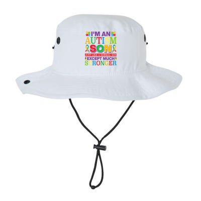 Motivational Autism Son Fathers Day Mothers Day Autism Awareness Legacy Cool Fit Booney Bucket Hat