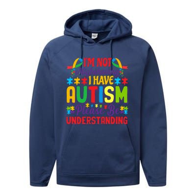 Motivational Autism Slogans Autism Awareness Autism Acceptance Disability Month Performance Fleece Hoodie