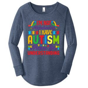 Motivational Autism Slogans Autism Awareness Autism Acceptance Disability Month Women's Perfect Tri Tunic Long Sleeve Shirt