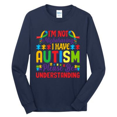 Motivational Autism Slogans Autism Awareness Autism Acceptance Disability Month Tall Long Sleeve T-Shirt