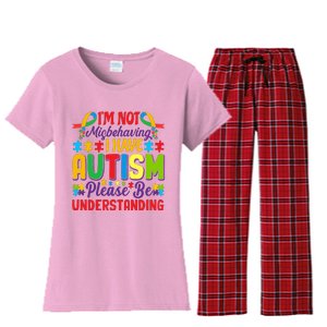 Motivational Autism Slogans Autism Awareness Autism Acceptance Disability Month Women's Flannel Pajama Set