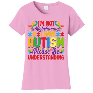 Motivational Autism Slogans Autism Awareness Autism Acceptance Disability Month Women's T-Shirt