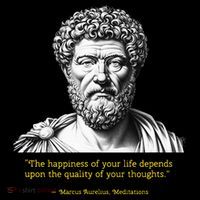 Marcus Aurelius Stoic Wisdom PhilosopherS Insight Button