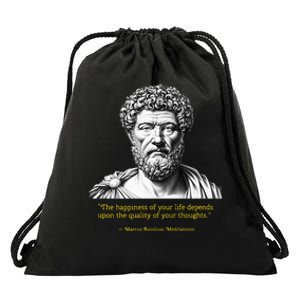 Marcus Aurelius Stoic Wisdom PhilosopherS Insight Drawstring Bag