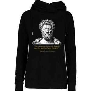 Marcus Aurelius Stoic Wisdom PhilosopherS Insight Womens Funnel Neck Pullover Hood