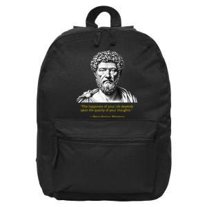 Marcus Aurelius Stoic Wisdom PhilosopherS Insight 16 in Basic Backpack