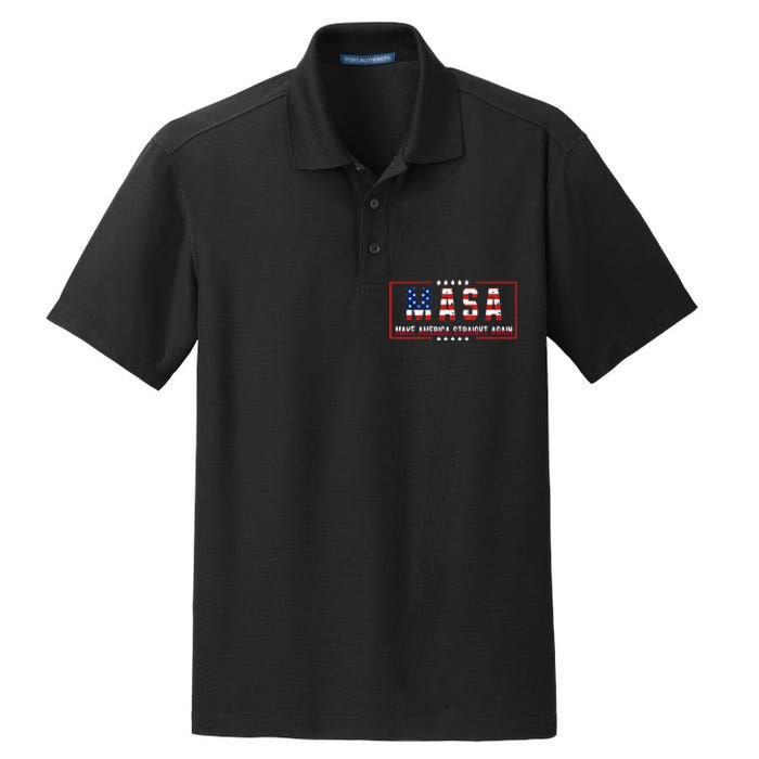 Make America Straight Again Political Funny Sarcastic Dry Zone Grid Polo