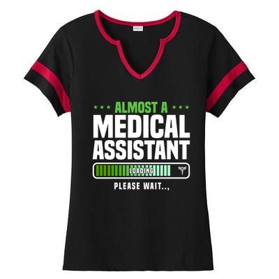 Medical Assistant Student Clinical Healthcare Professional Gift Ladies Halftime Notch Neck Tee