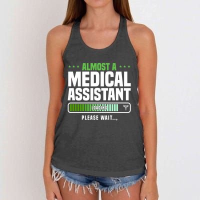 Medical Assistant Student Clinical Healthcare Professional Gift Women's Knotted Racerback Tank