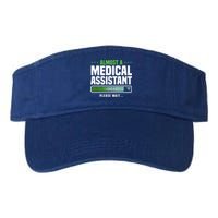 Medical Assistant Student Clinical Healthcare Professional Gift Valucap Bio-Washed Visor