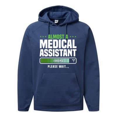 Medical Assistant Student Clinical Healthcare Professional Gift Performance Fleece Hoodie