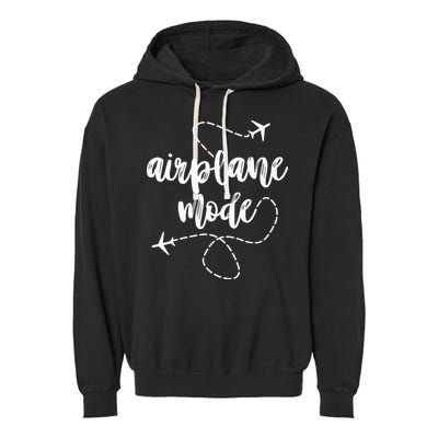Mode Airplane Summer Vacation Travel Airplane Garment-Dyed Fleece Hoodie