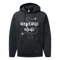 Mode Airplane Summer Vacation Travel Airplane Performance Fleece Hoodie