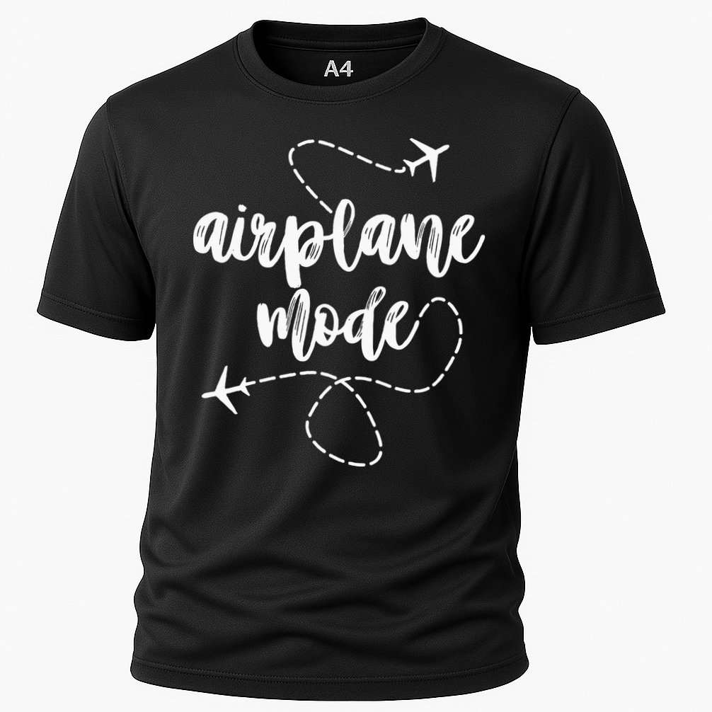 Mode Airplane Summer Vacation Travel Airplane Performance Shirt