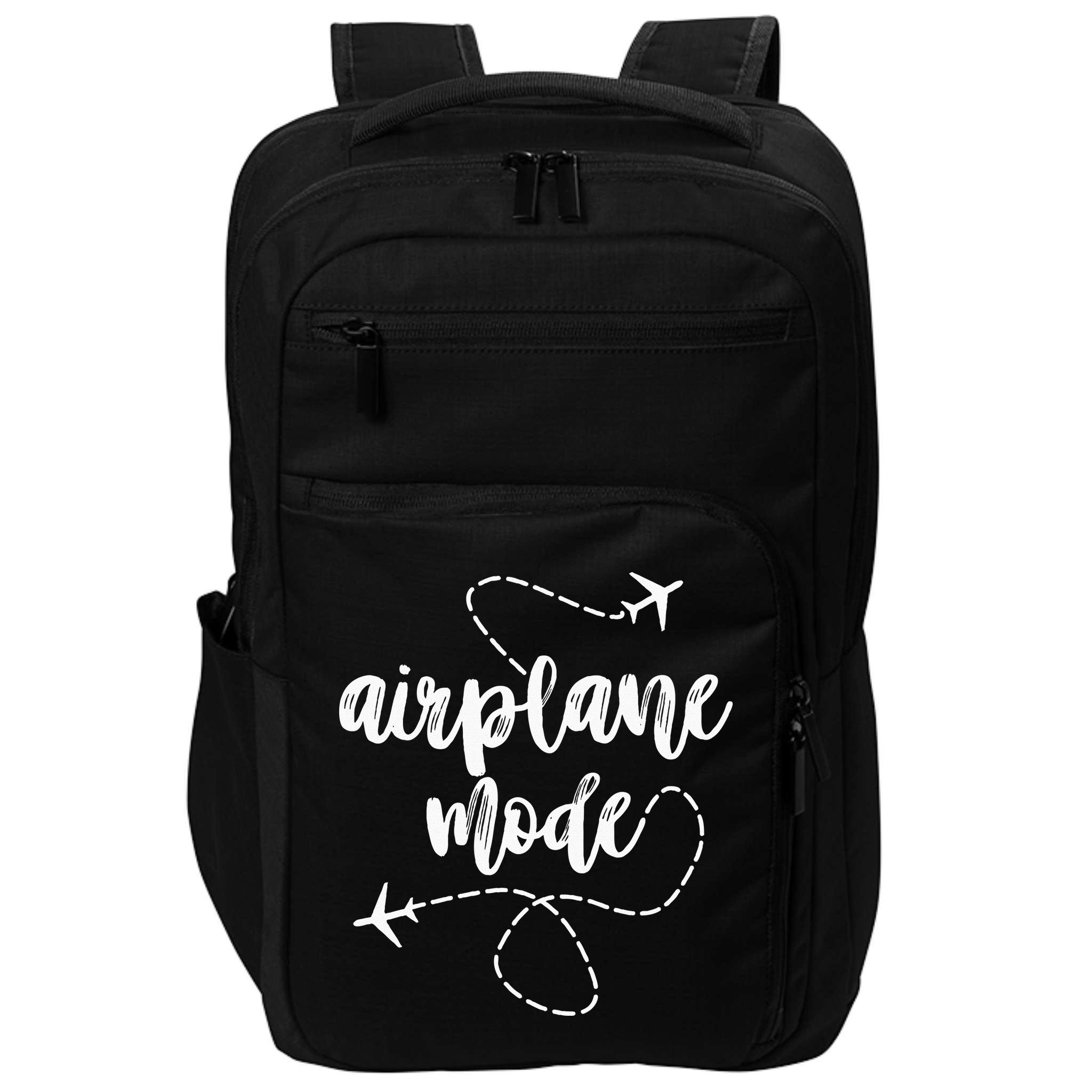 Mode Airplane Summer Vacation Travel Airplane Impact Tech Backpack
