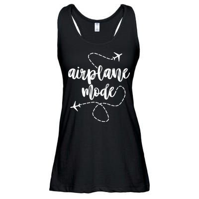 Mode Airplane Summer Vacation Travel Airplane Ladies Essential Flowy Tank