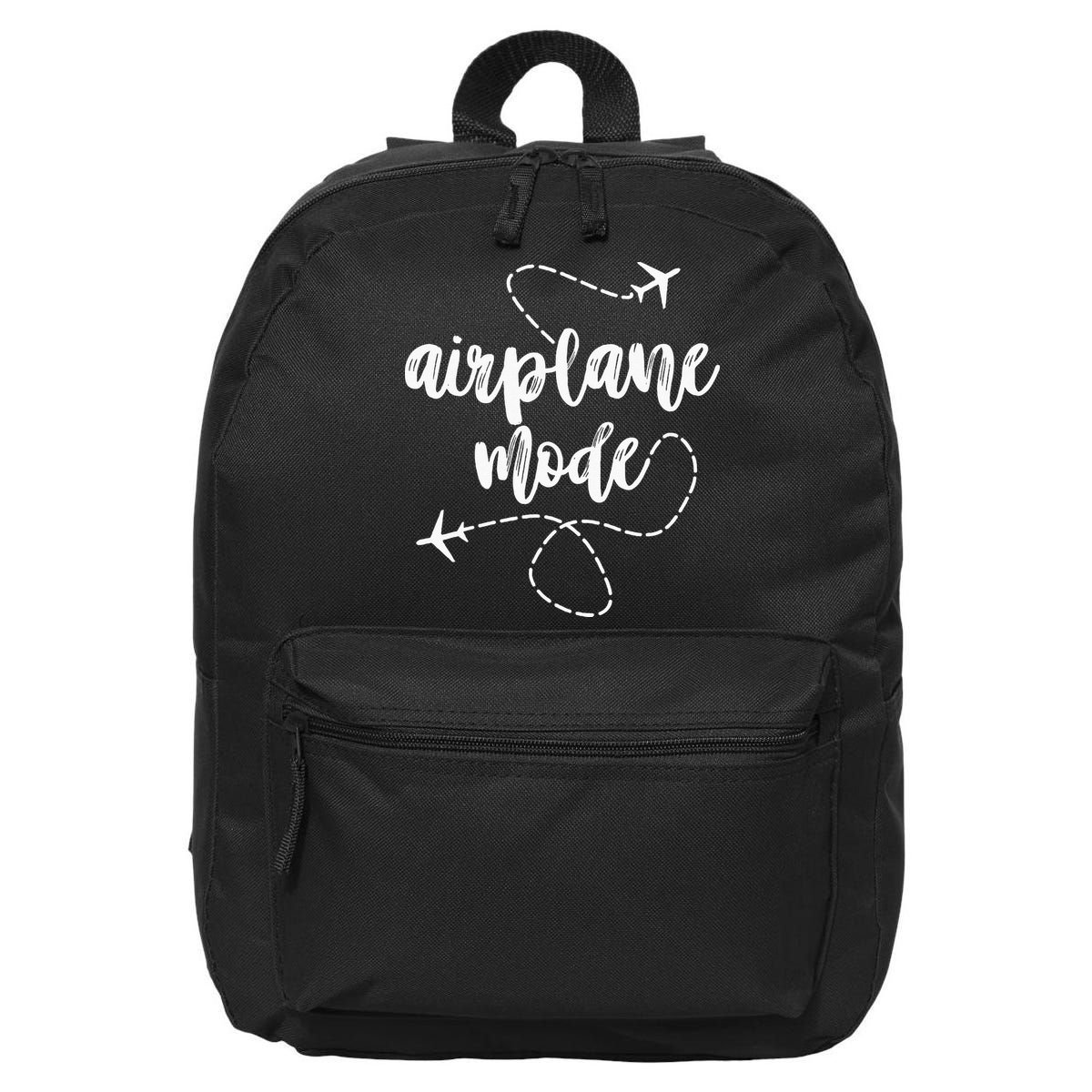 Mode Airplane Summer Vacation Travel Airplane 16 in Basic Backpack