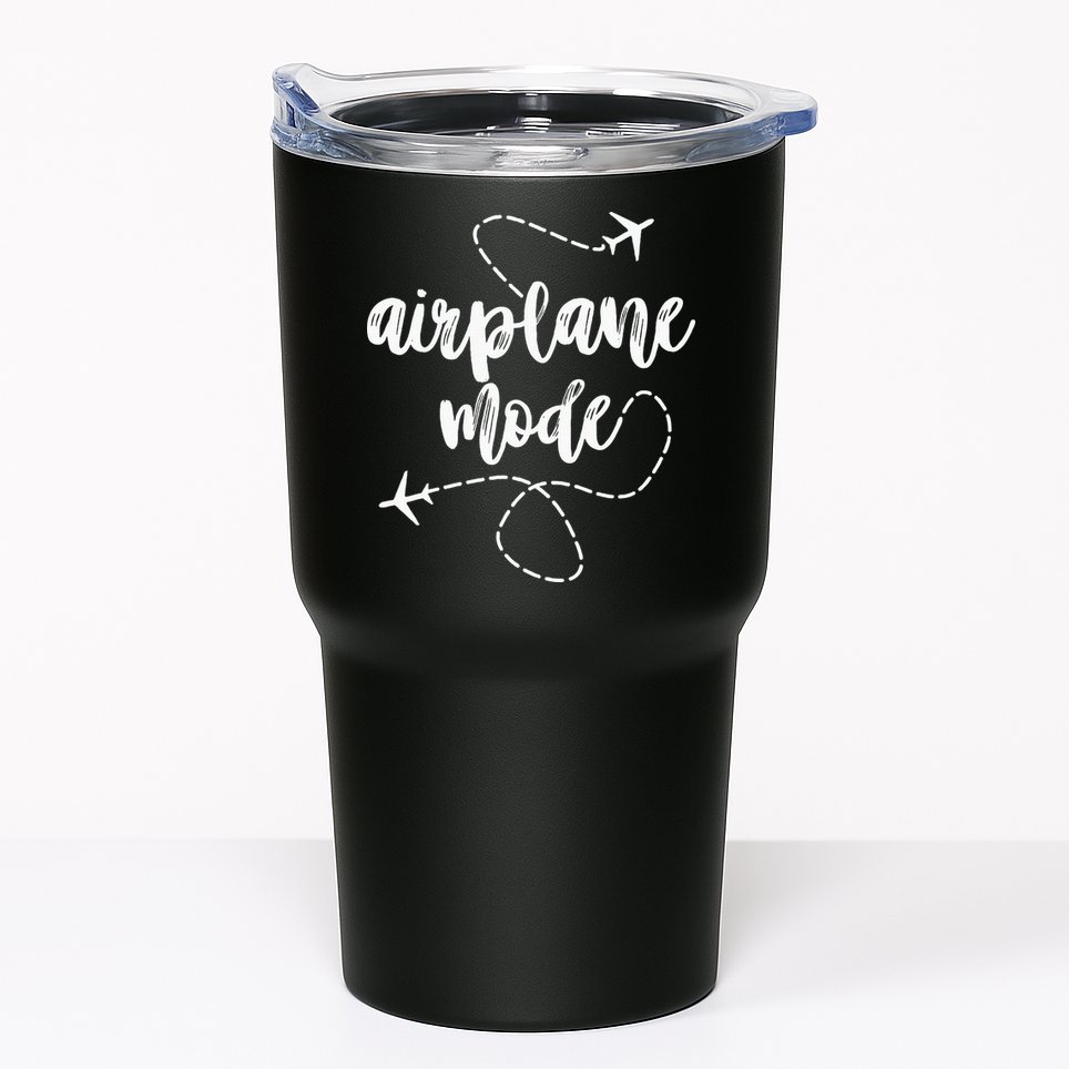 Mode Airplane Summer Vacation Travel Airplane Tumbler