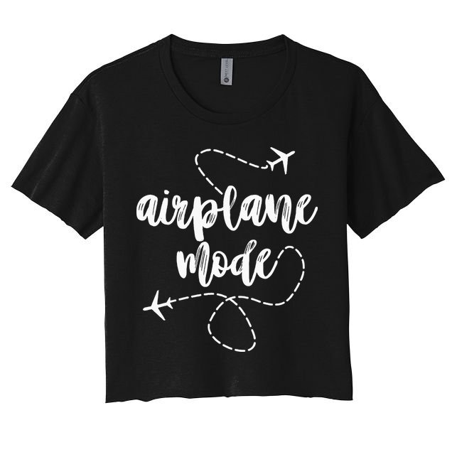 Mode Airplane Summer Vacation Travel Airplane Crop Top