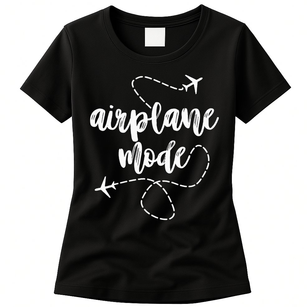 Mode Airplane Summer Vacation Travel Airplane Womens T-Shirt