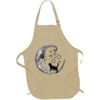 Moon And Stars With Black Cat Apron