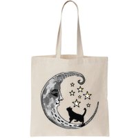 Moon And Stars With Black Cat Bag
