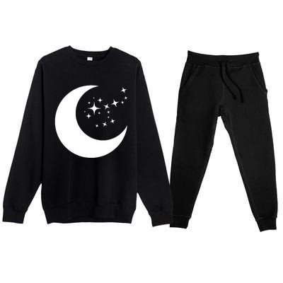 Moon And Stars Premium Crewneck Sweatsuit Set