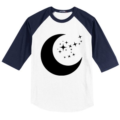 Moon And Stars Baseball Sleeve Shirt