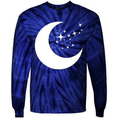 Moon And Stars Tie-Dye Long Sleeve Shirt