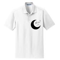 Moon And Stars Dry Zone Grid Polo