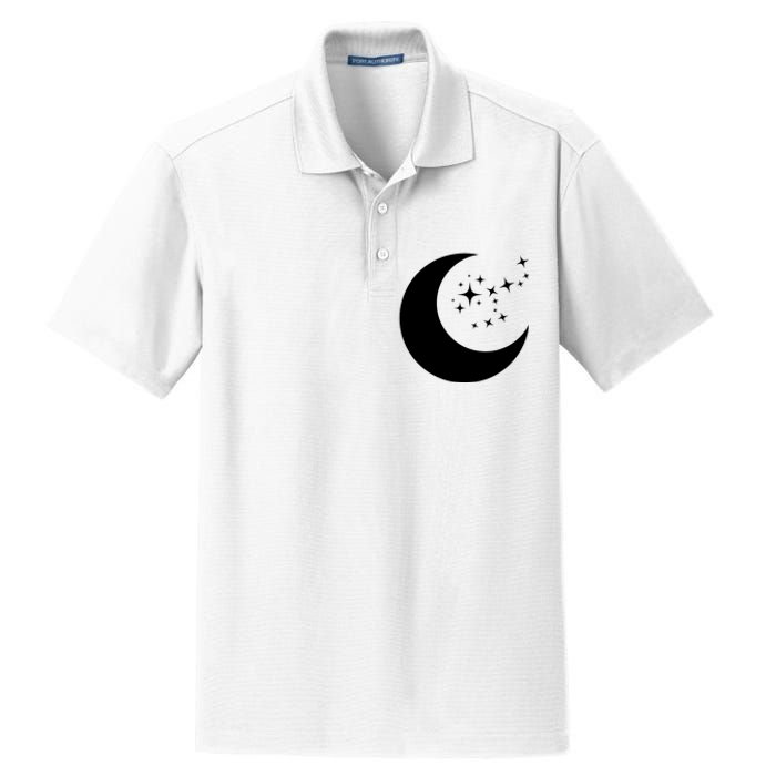 Moon And Stars Dry Zone Grid Polo