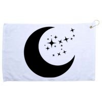 Moon And Stars Grommeted Golf Towel