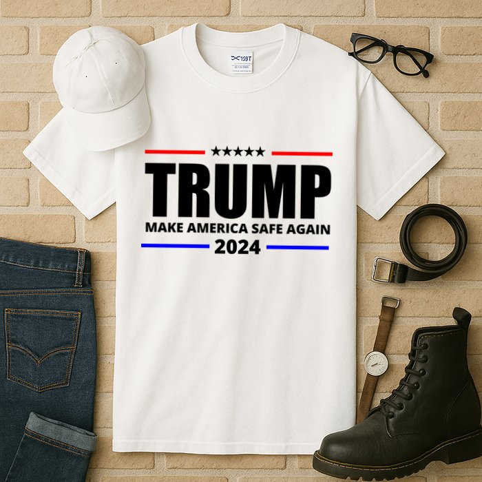 Make America Safe Again 2024 Trump Tall T-Shirt