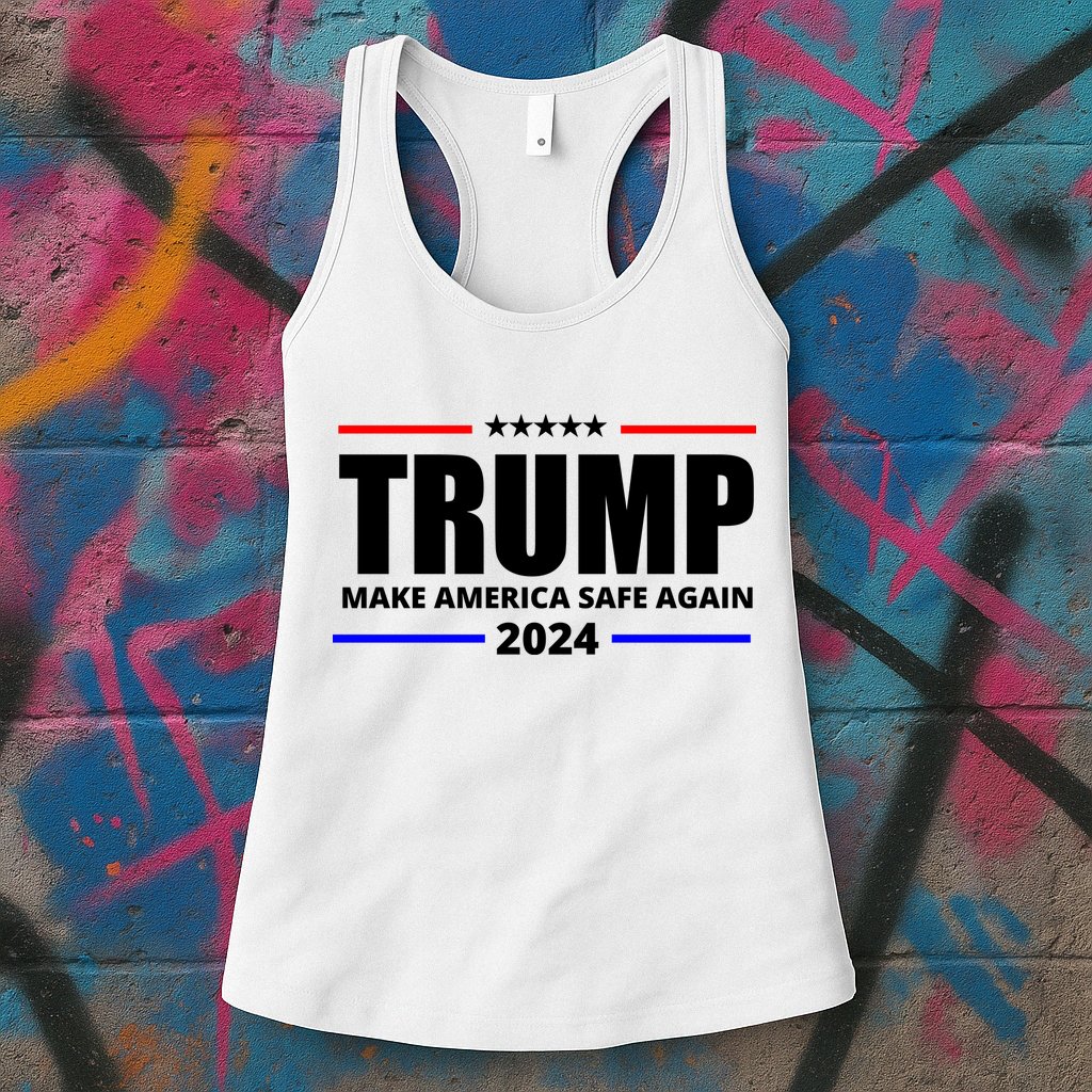 Make America Safe Again 2024 Trump Womens Tank Top