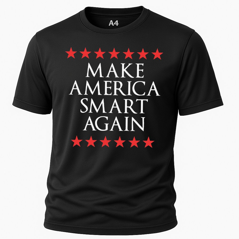 Make America Smart Again Cooling Performance Crew T-Shirt